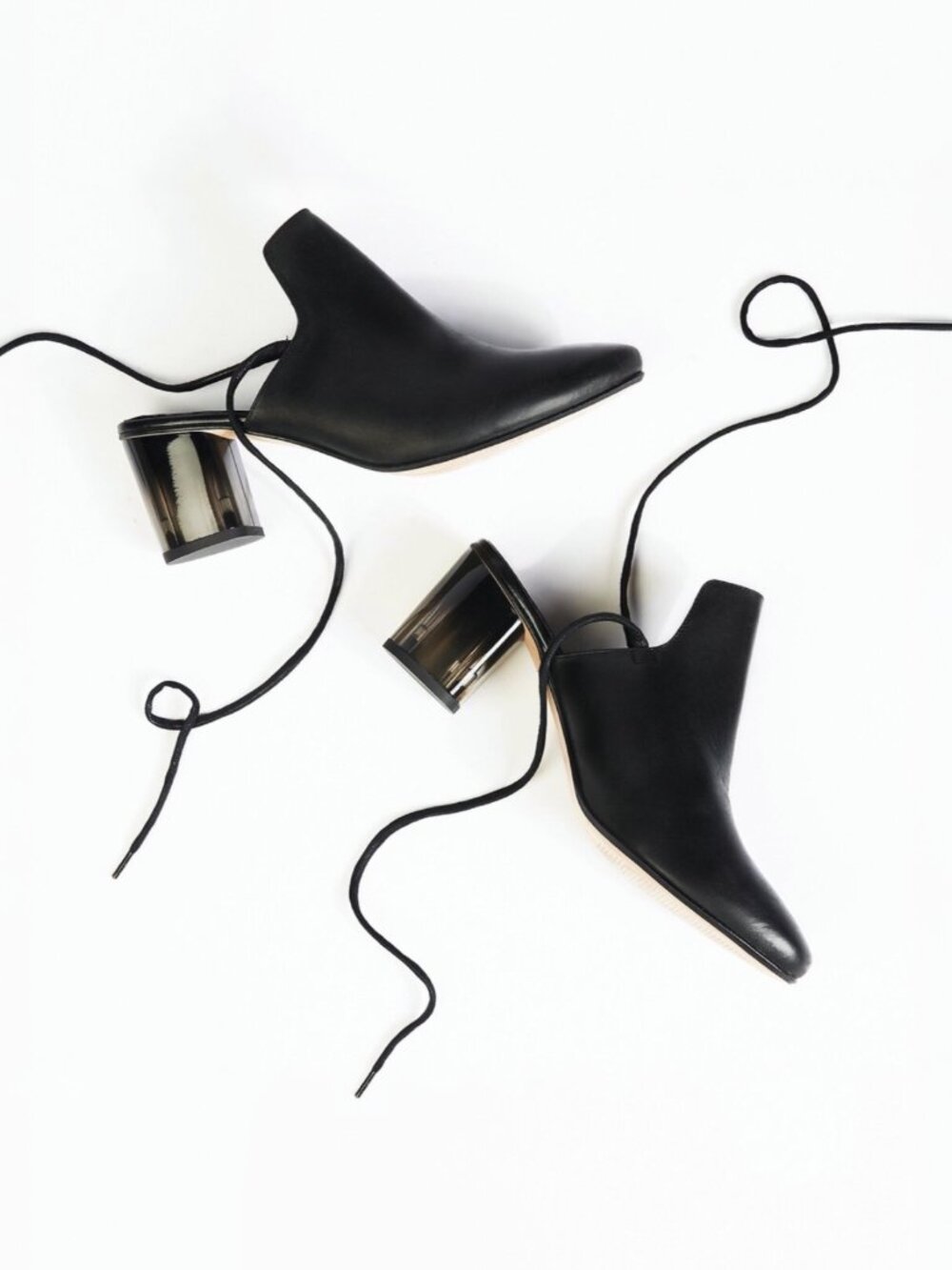 Free People Sparkler Wrap Mule in Black - sz 8.5